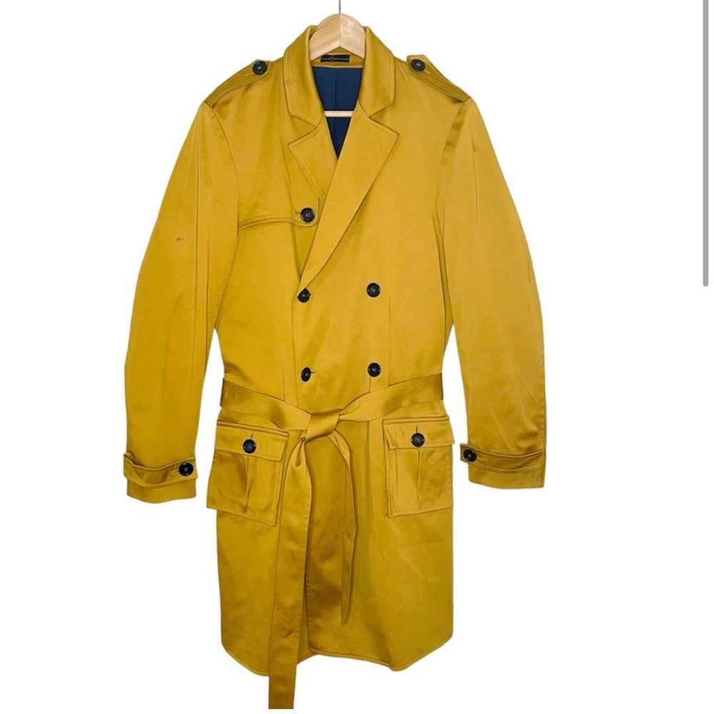 Paola Hernandez Men's Coat / Trench Jacket
Double Breasted Mustard Approx. Small